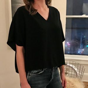 Babaton for Aritzia Black chic blouse